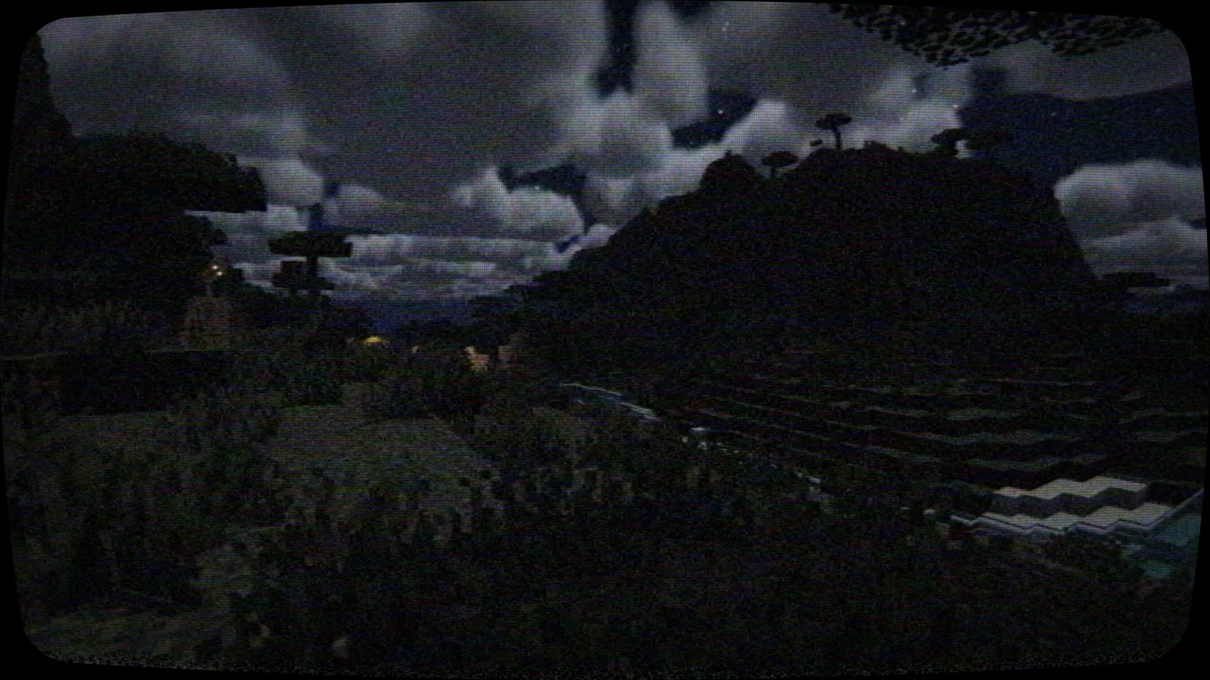 A glimpse between the trees